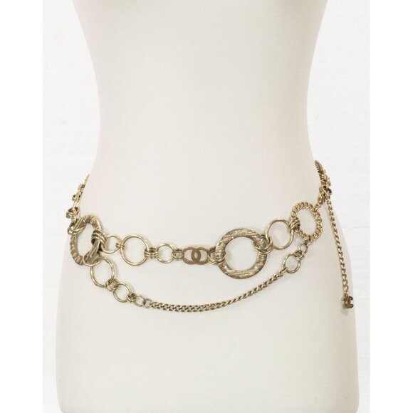 RUNWAY CHANEL 2006 COLLECTION CC METAL RHINESTONE CHAIN BELT/NECKLACE - Picture 11 of 13